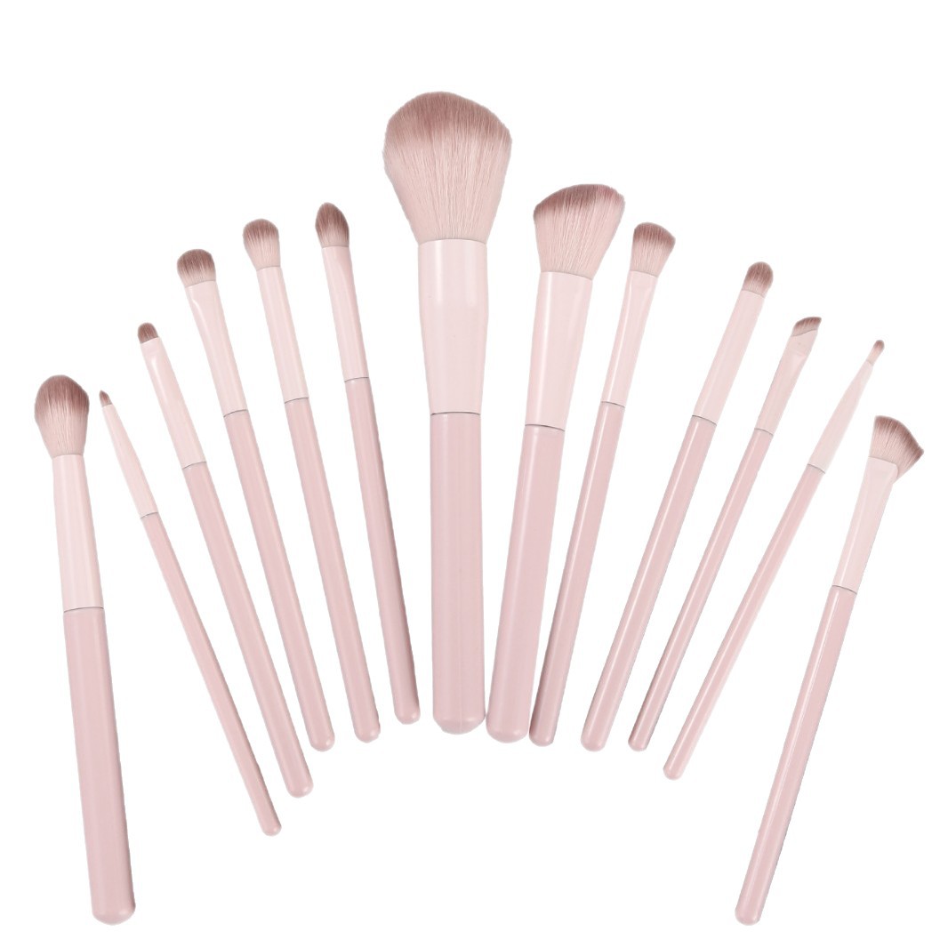 13pcs Makeup Brush Set Synthetic Fibre Eyeshadow Blush Contour Highlighter Blending