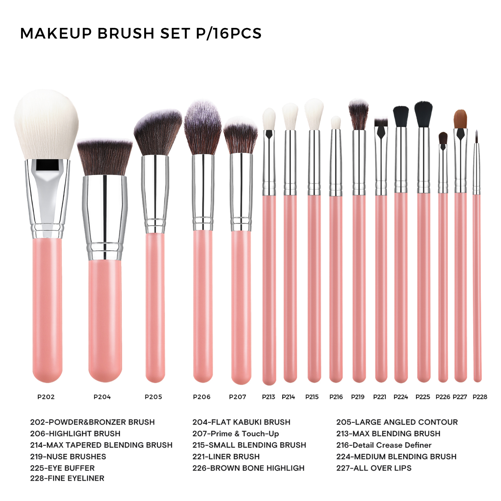 Makeup Brush Set Detail 2