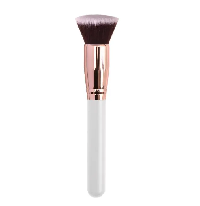 Custom Logo Single Black Dome/Oblique Density Single Hybrid Makeup Concealer Brush Private Label