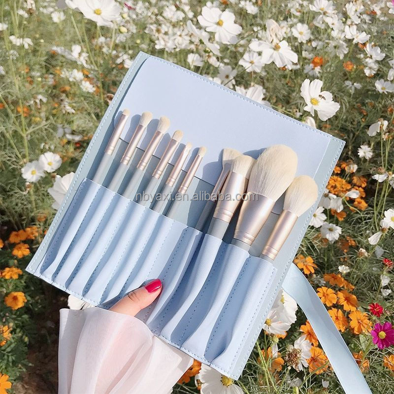 Portable Travel Makeup Brush Set 10Pcs