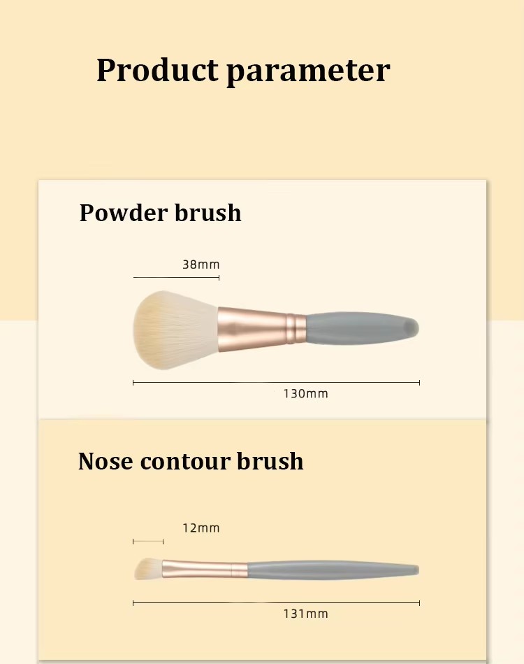 Compact Makeup Brush Set Open Case