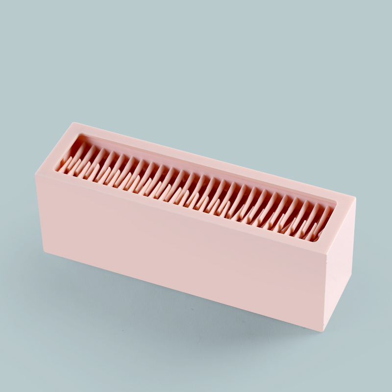 Customizable Logo New Design Desktop Silicone Makeup Brush Holder Innovative Bathroom Sets Storage Organizer