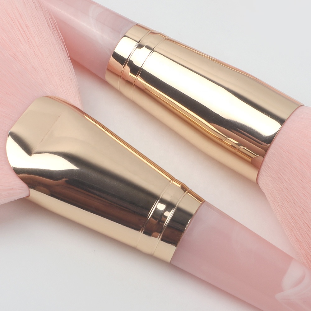 11pcs Cruelty Free Synthetic Eco Friendly Luxury High Quality Vegan Pink Professional Custom Makeup Brushes
