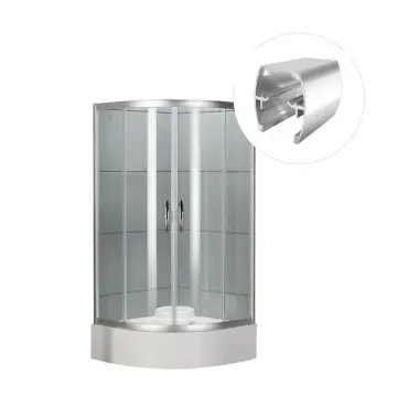 Shower room door aluminum profile part - high-precision extruded aluminum for bathroom applications