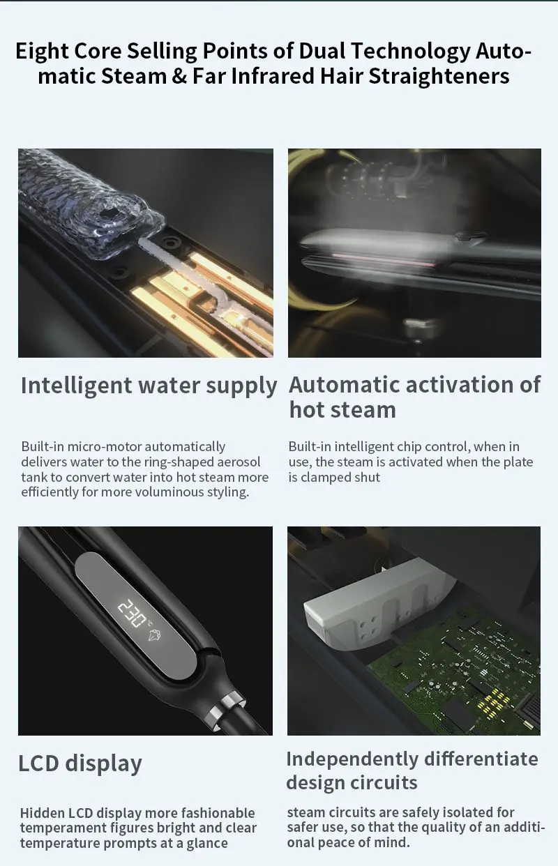Steam Hair Straightener Detail 2