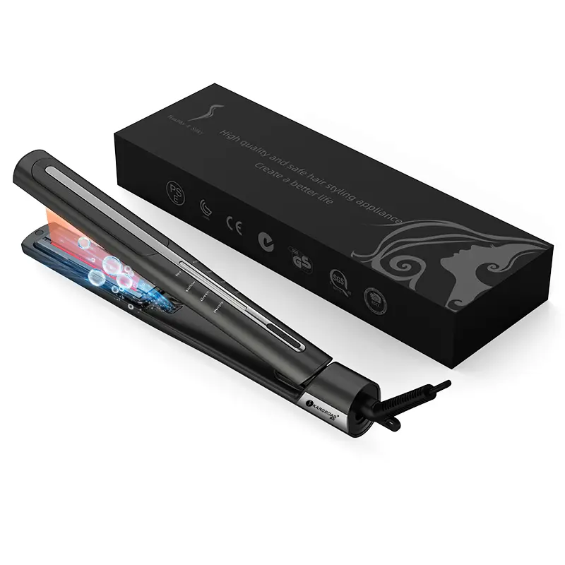 Custom Tourmaline Infrared Hair Straightener With Negative Ions
