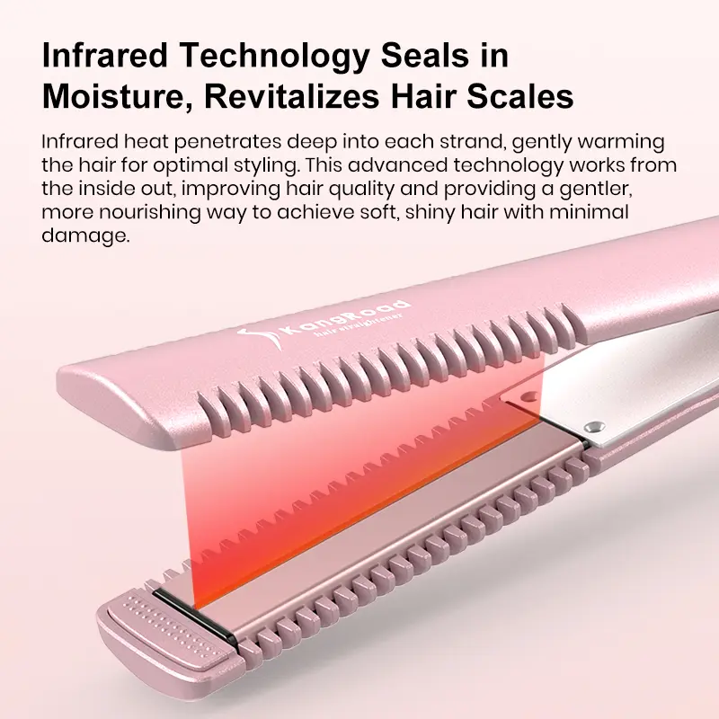 Custom 3D Ceramic Hair Straightener With Negative Ionic And Infrared
