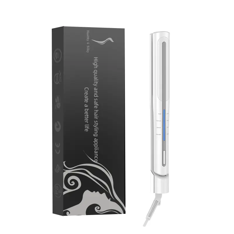 Custom Hair Straightener Ionic Ceramic Flat Iron with RGB Temp Control