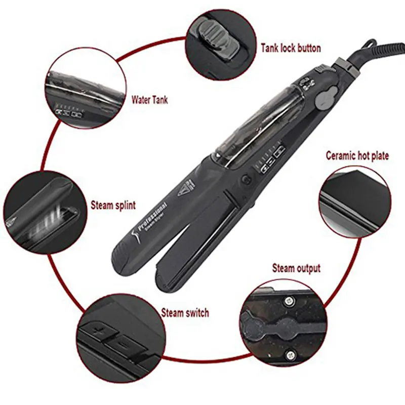 Custom Customized Steam Hair Straightener Salon Hair Tools With Ceramic Plate Manufacturer, Factory
