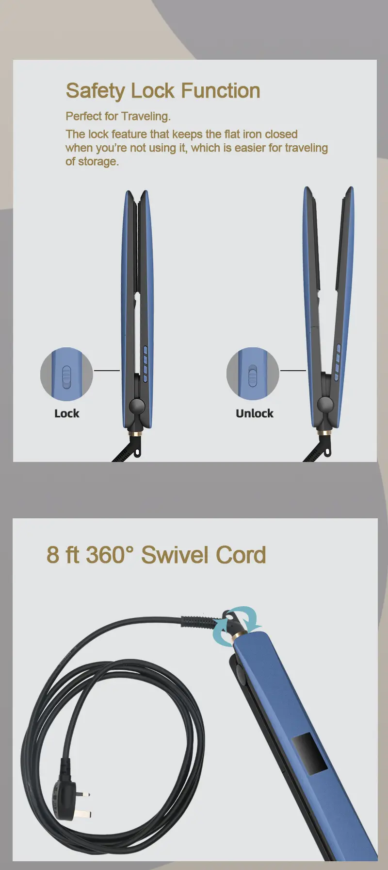 Hair Straightener Styling View