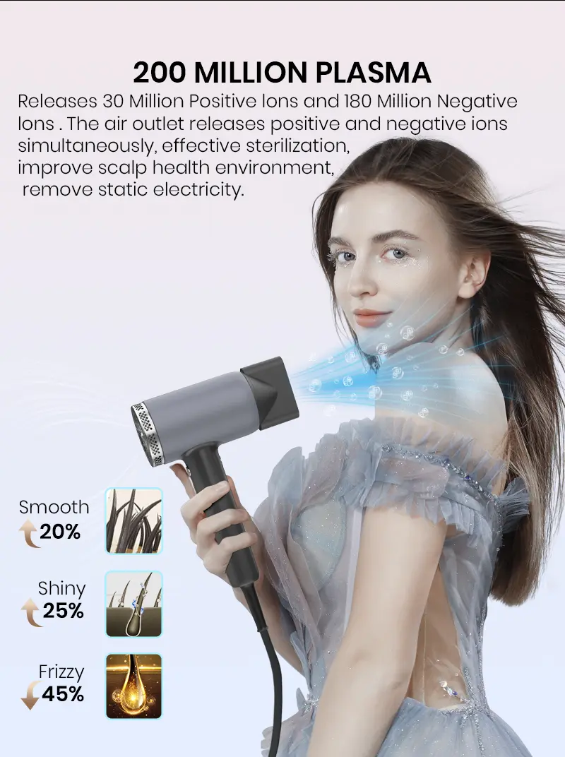 High speed Plasma hair dryer specifications