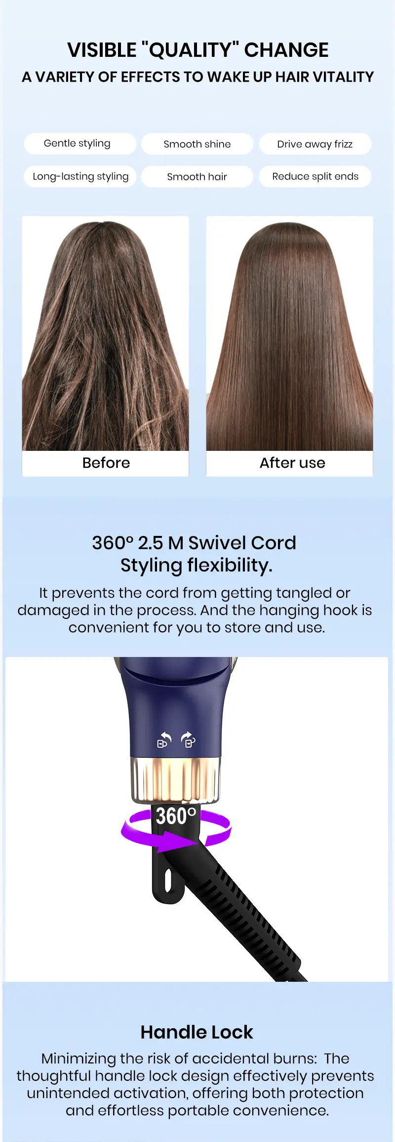 Steam Hair Straightener Detail 6