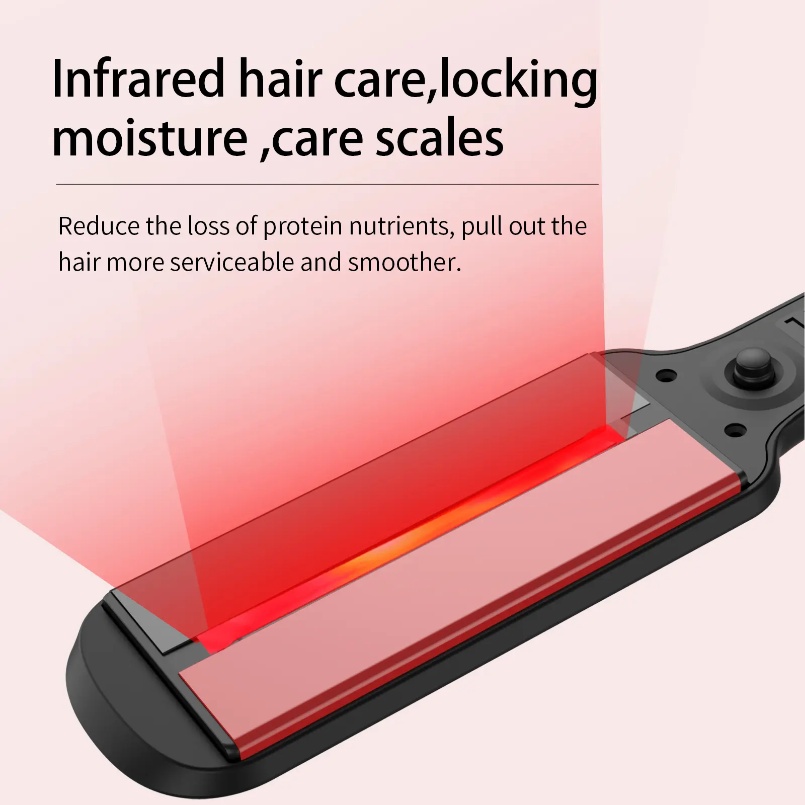 China Private Label Steam Hair Straightener Ceramic Coated Infrared Flat Iron Suppliers, Factories