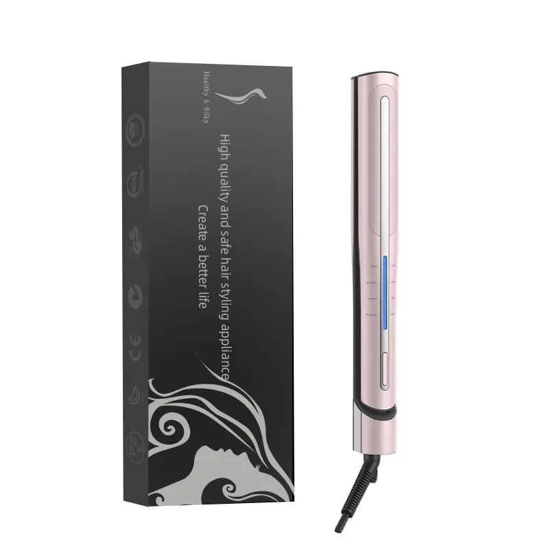 Custom Hair Straightener Ionic Ceramic Flat Iron with RGB Temp Control