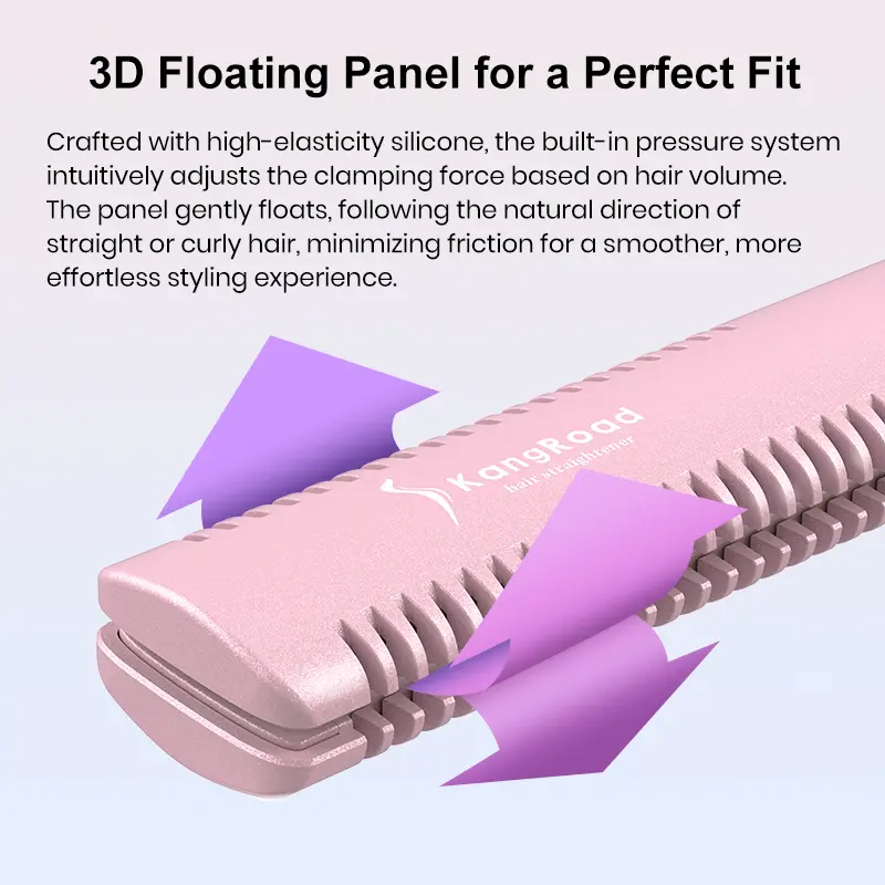 Custom 3D Ceramic Hair Straightener With Negative Ionic And Infrared