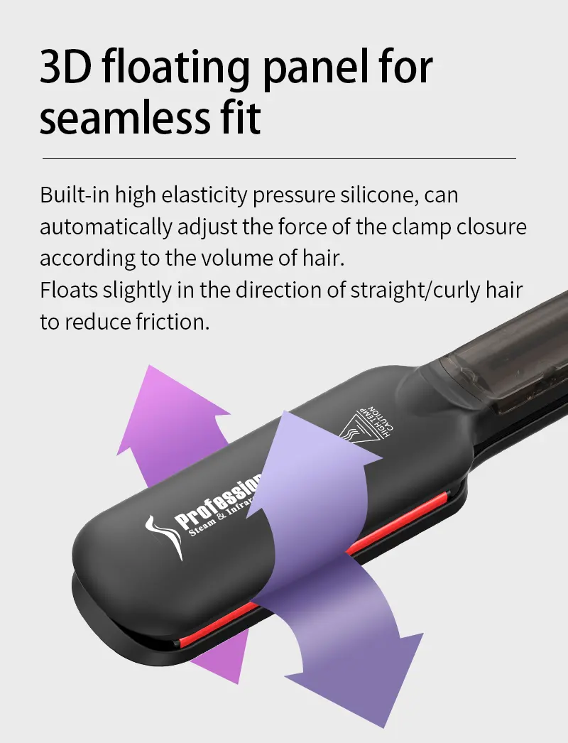 Steam & Infrared Hair Straightener Design 4