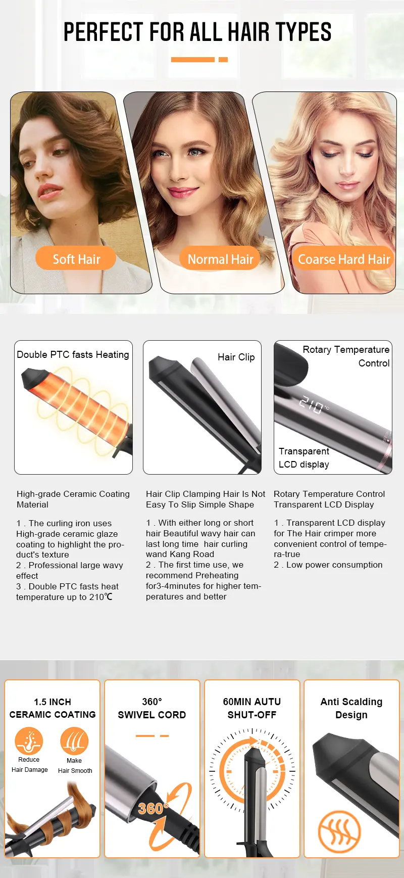 40mm Oval Curling Iron Detail 03