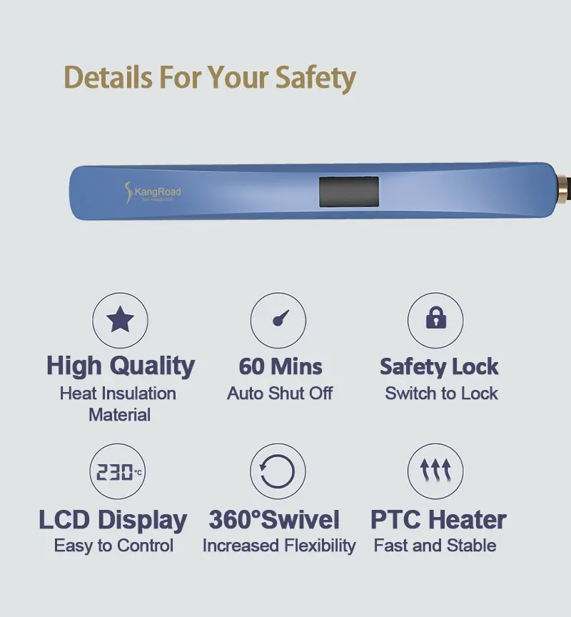 Hair Straightener Front View