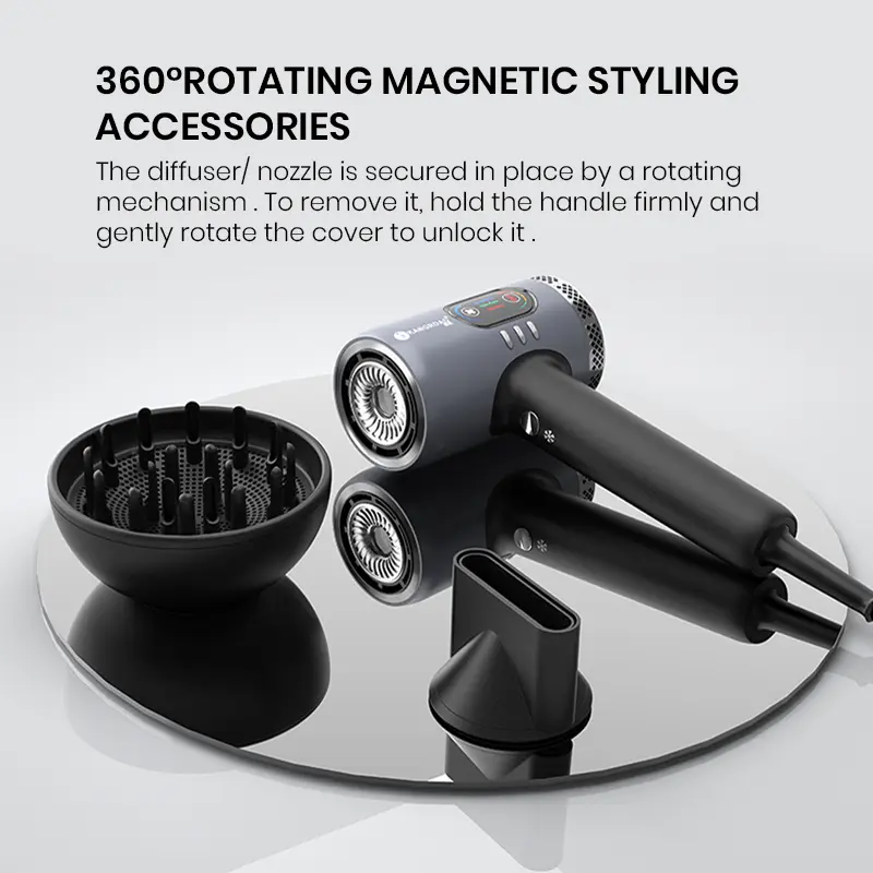 Custom High-Speed 1700W Hair Dryer with Plasma Technology & Strong Air