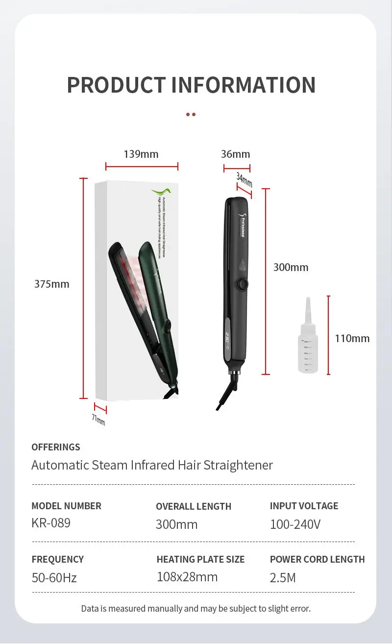 Steam Hair Straightener Detail 14