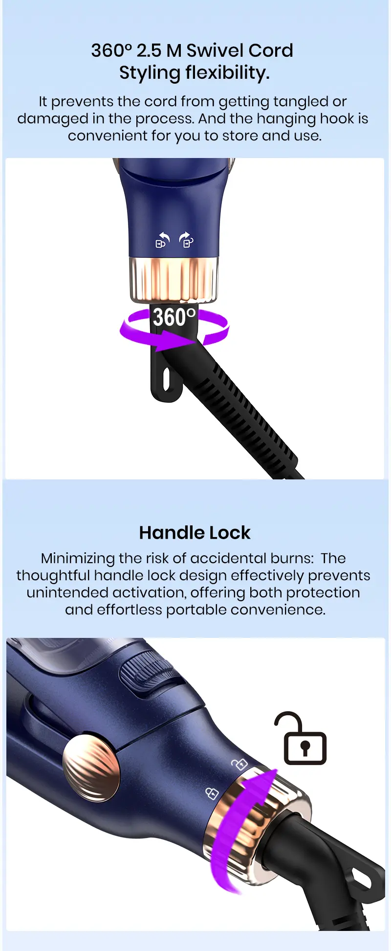 Infrared and Steam Hair Straightener details 7