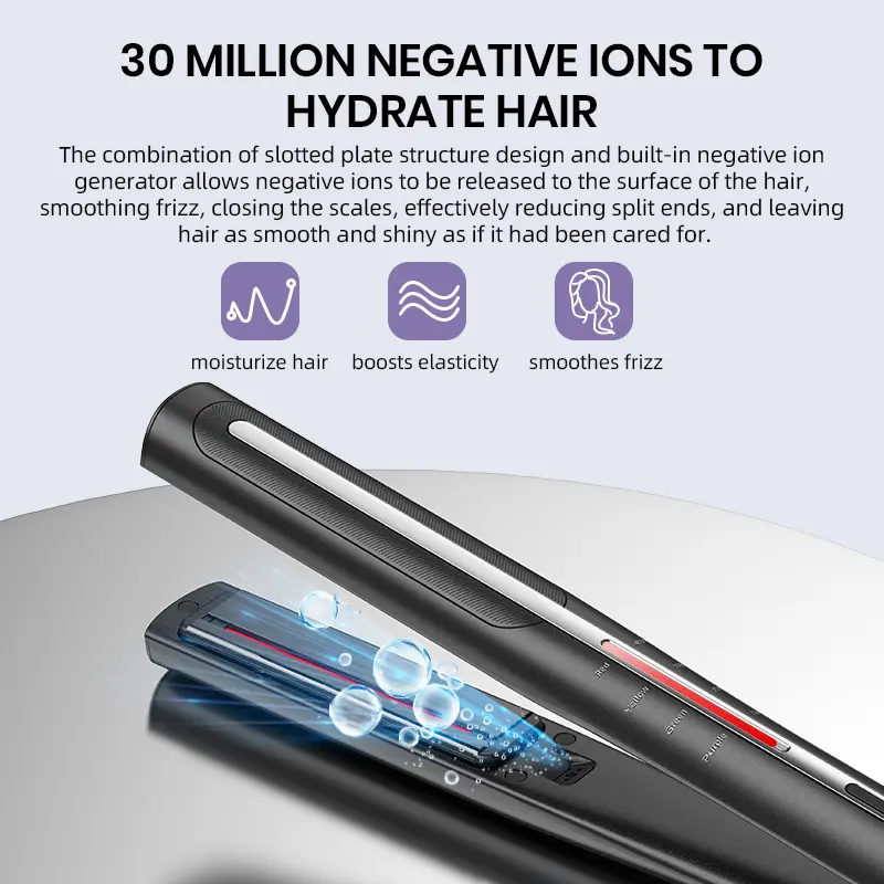 Custom Tourmaline Infrared Hair Straightener With Negative Ions