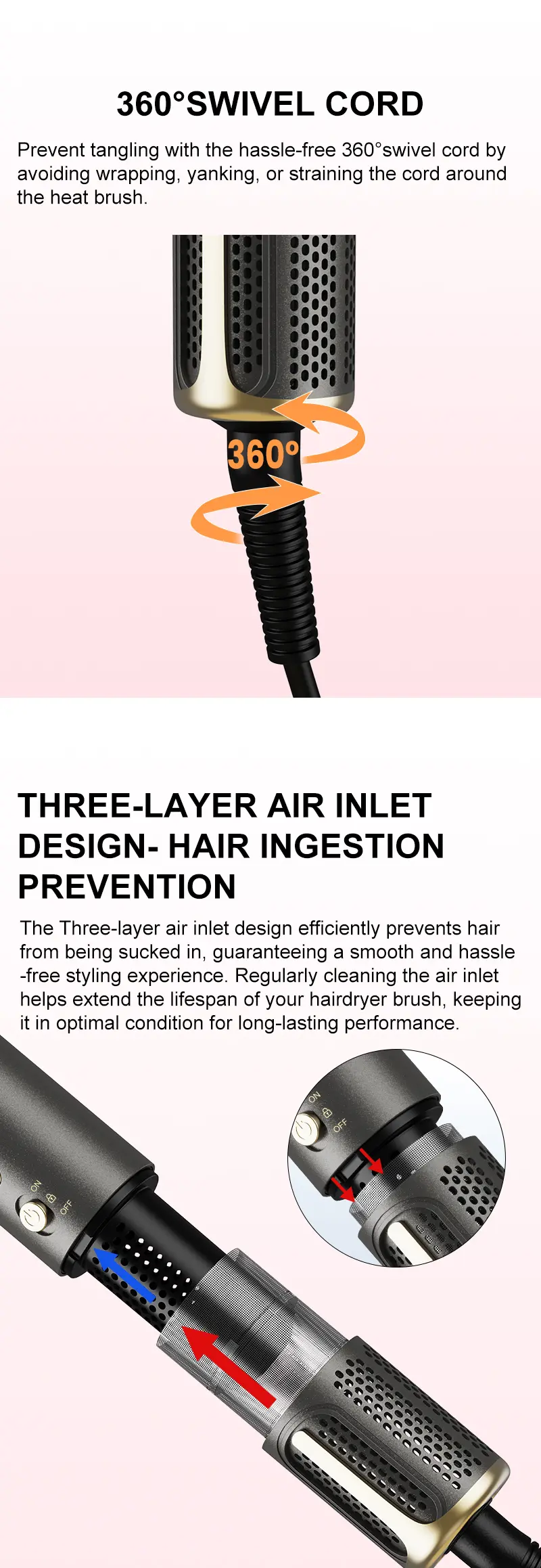 KR-F12 BLDC Hot Air Styler - 09