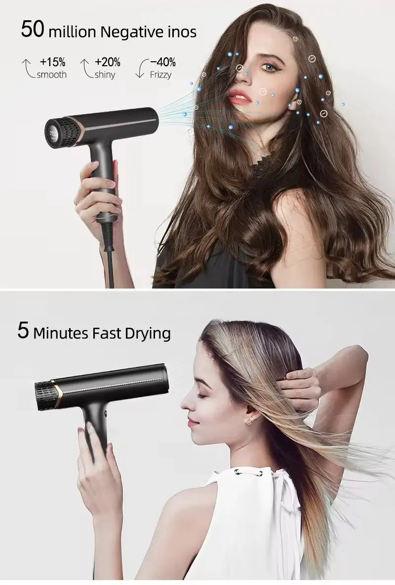 High speed hair dryer usage