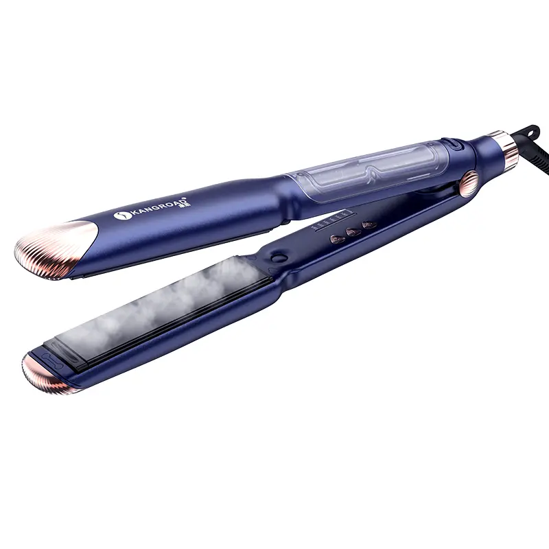 Custom Salon Steam Hair Straightener With Ceramic Plate For Frizz-free