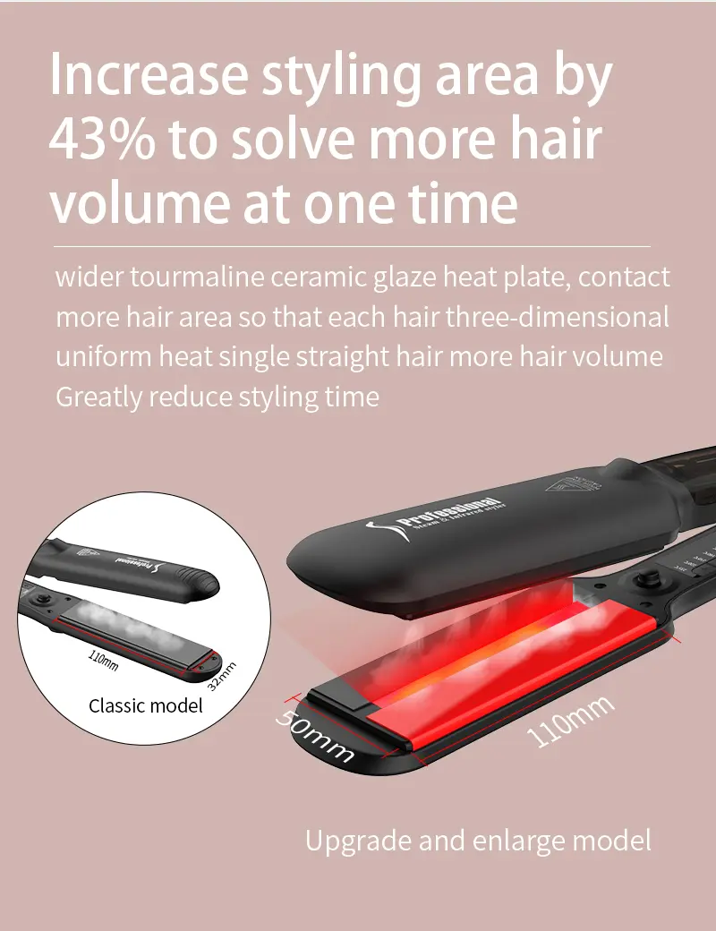 Steam & Infrared Hair Straightener Design 5