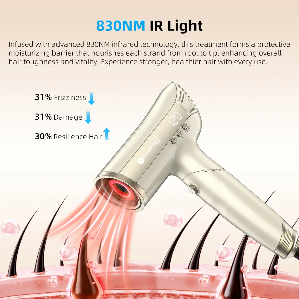 Custom high-speed Smart Sensor hair dryer with million plasma and infrared Supplier, Suppliers
