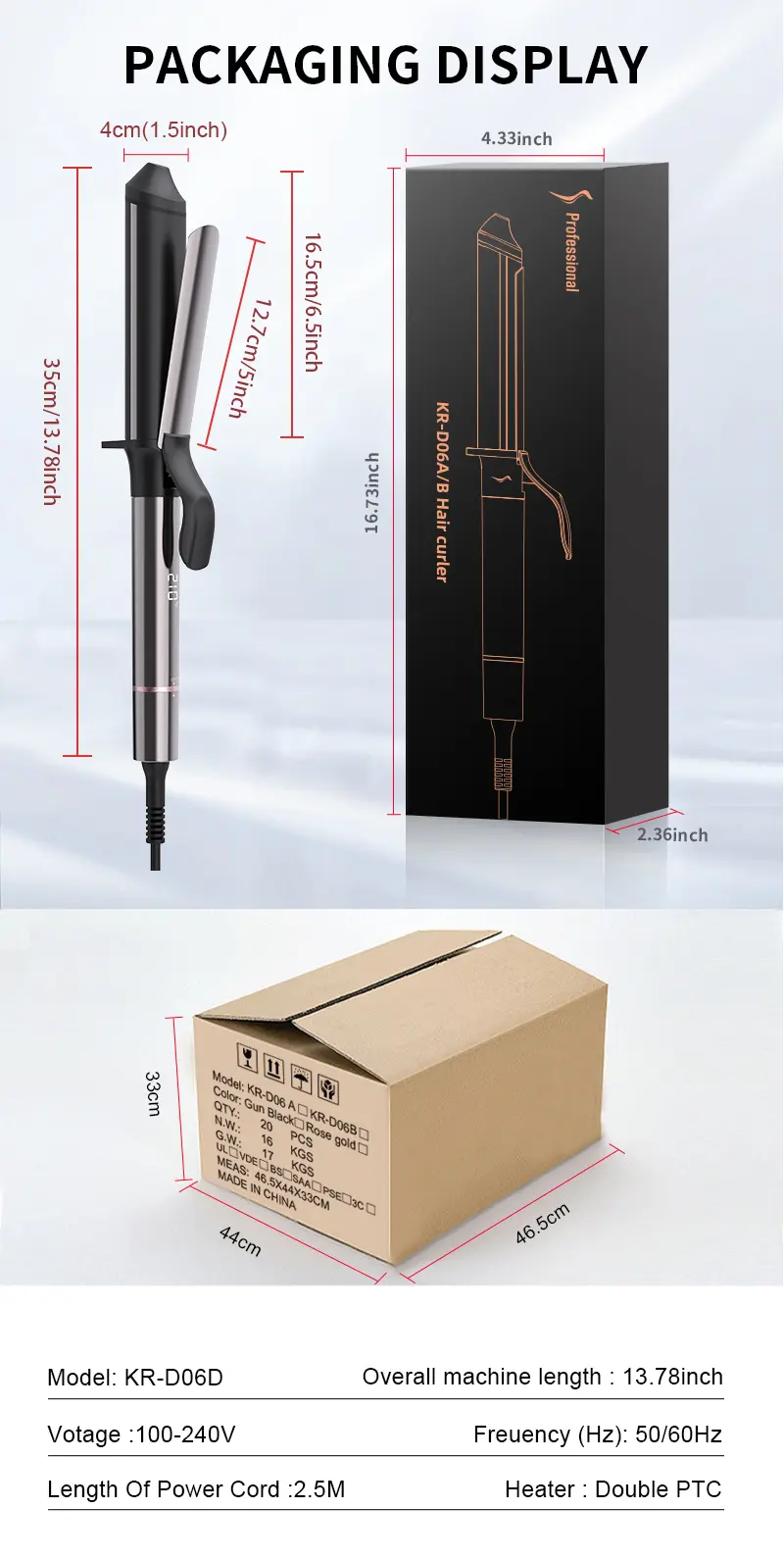 40mm Oval Curling Iron Detail 06