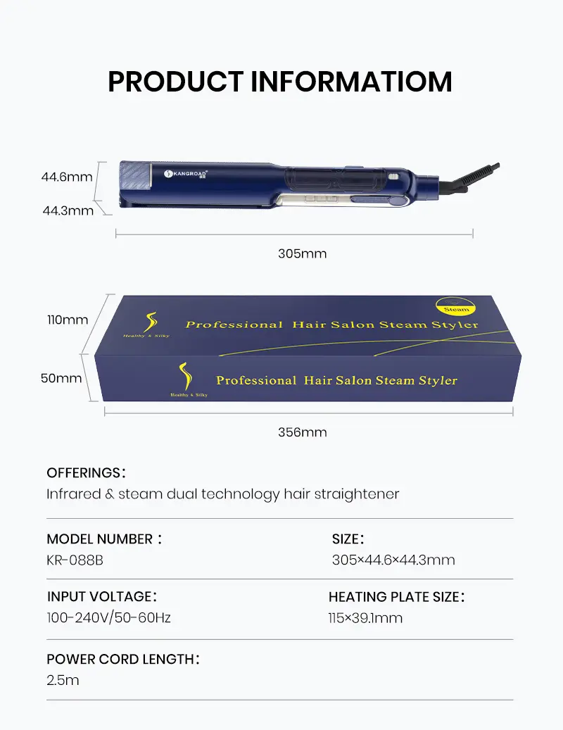 Steam Hair Straightener Detail 10