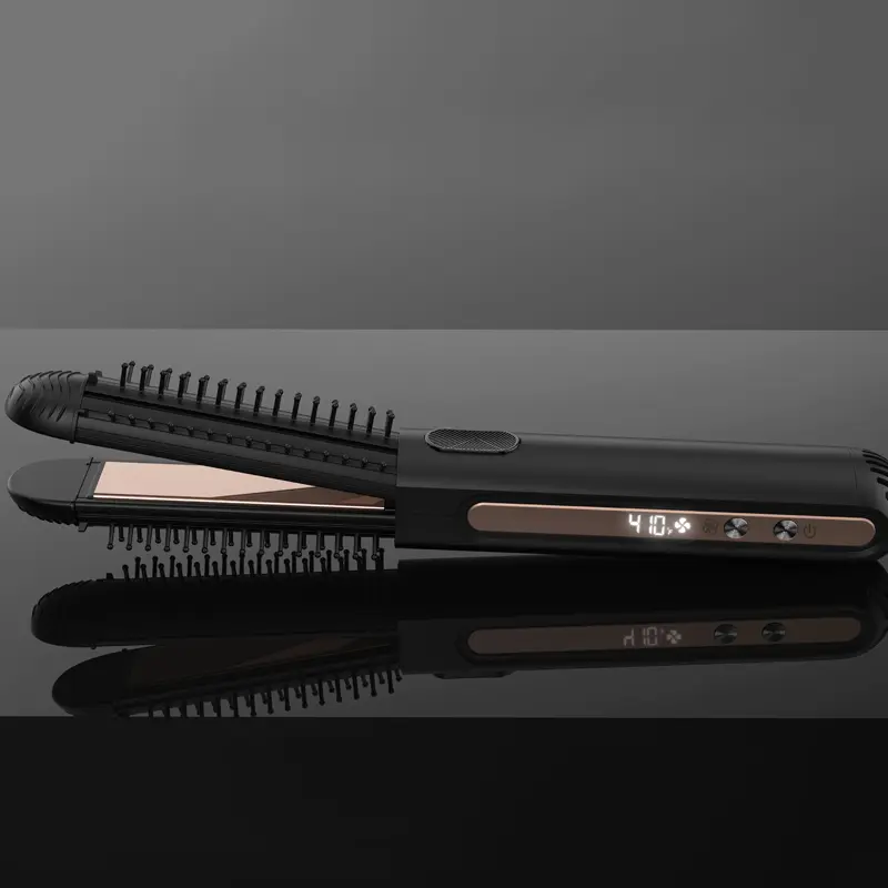 Custom OEM Ceramic Hair Tool 2 in 1 Hair Straightener & Curler With Cool Air Manufacturers, Factory