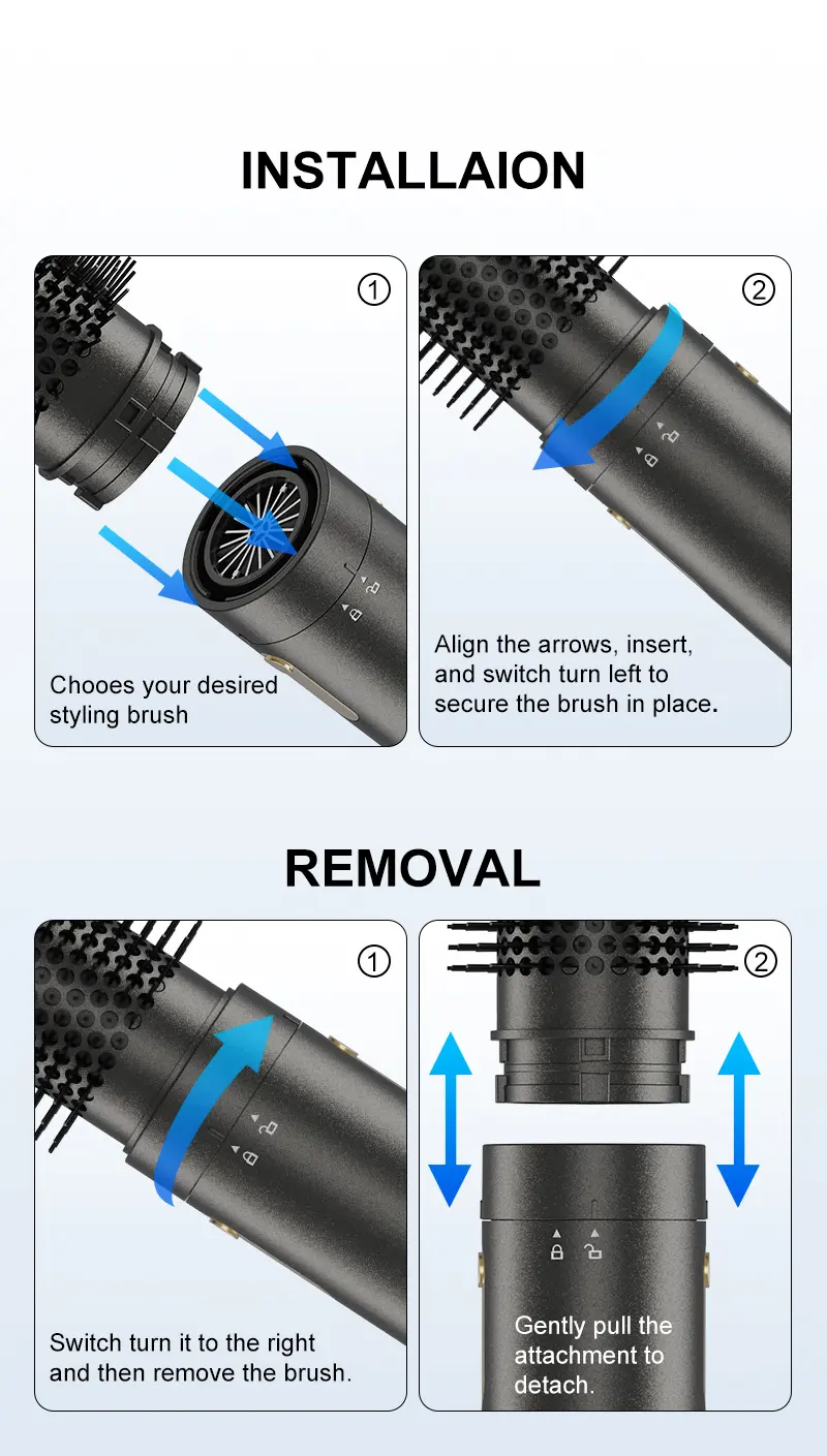 KR-F12 BLDC Hot Air Styler - 10