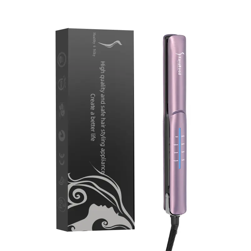 Custom Salon Flat Iron Ionic Hair Straightener With Ceramic Coating