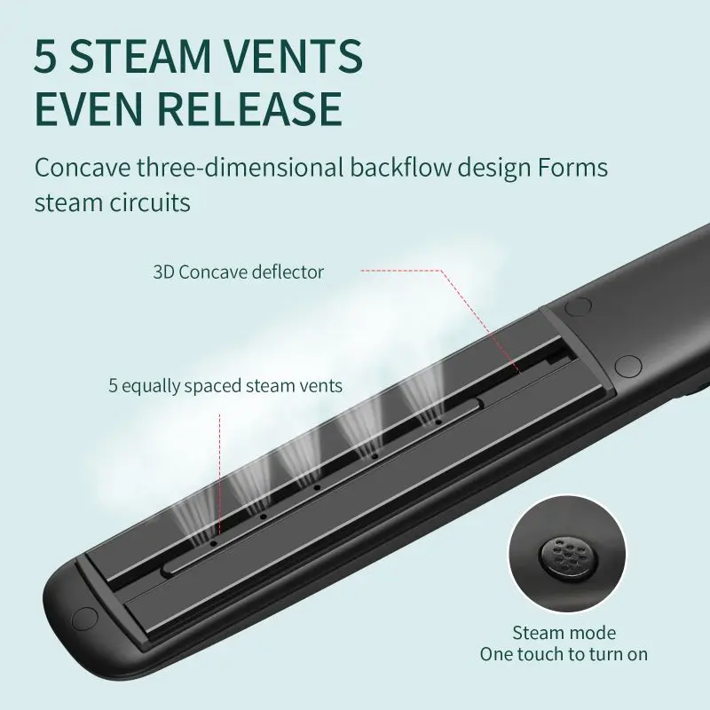 Wholesale Infrared Flat Iron Professional Straightener With Auto Steam