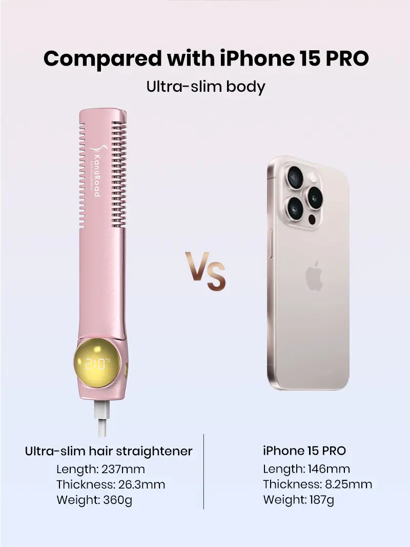Ultra-slim hair straightener view 2