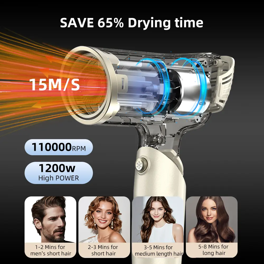 Custom high-speed Smart Sensor hair dryer with million plasma and infrared Supplier, Suppliers