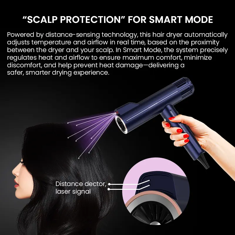 Custom High-speed Smart hair dryer plasma ionc blow dryer for salon