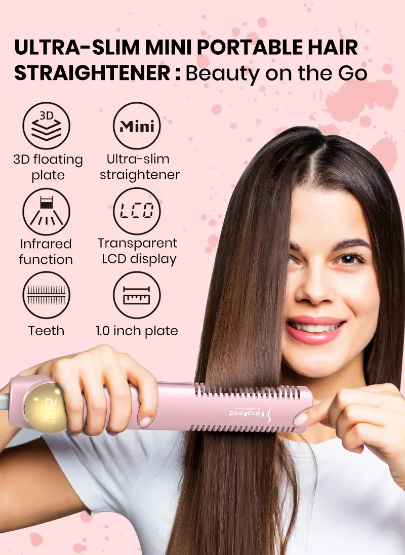 Ultra-slim hair straightener view 1
