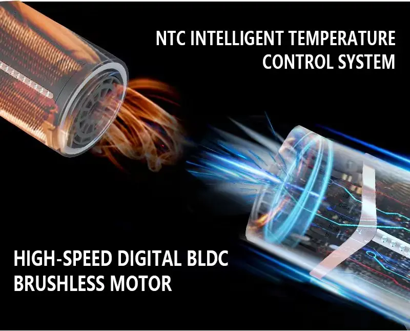 High speed hair dryer airflow design