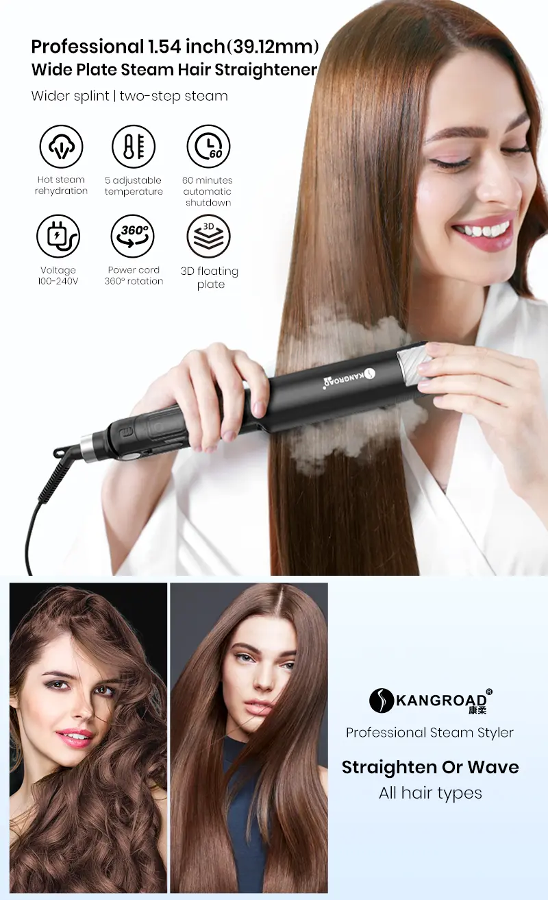 KR-088E Steam Hair Straightener Feature 1