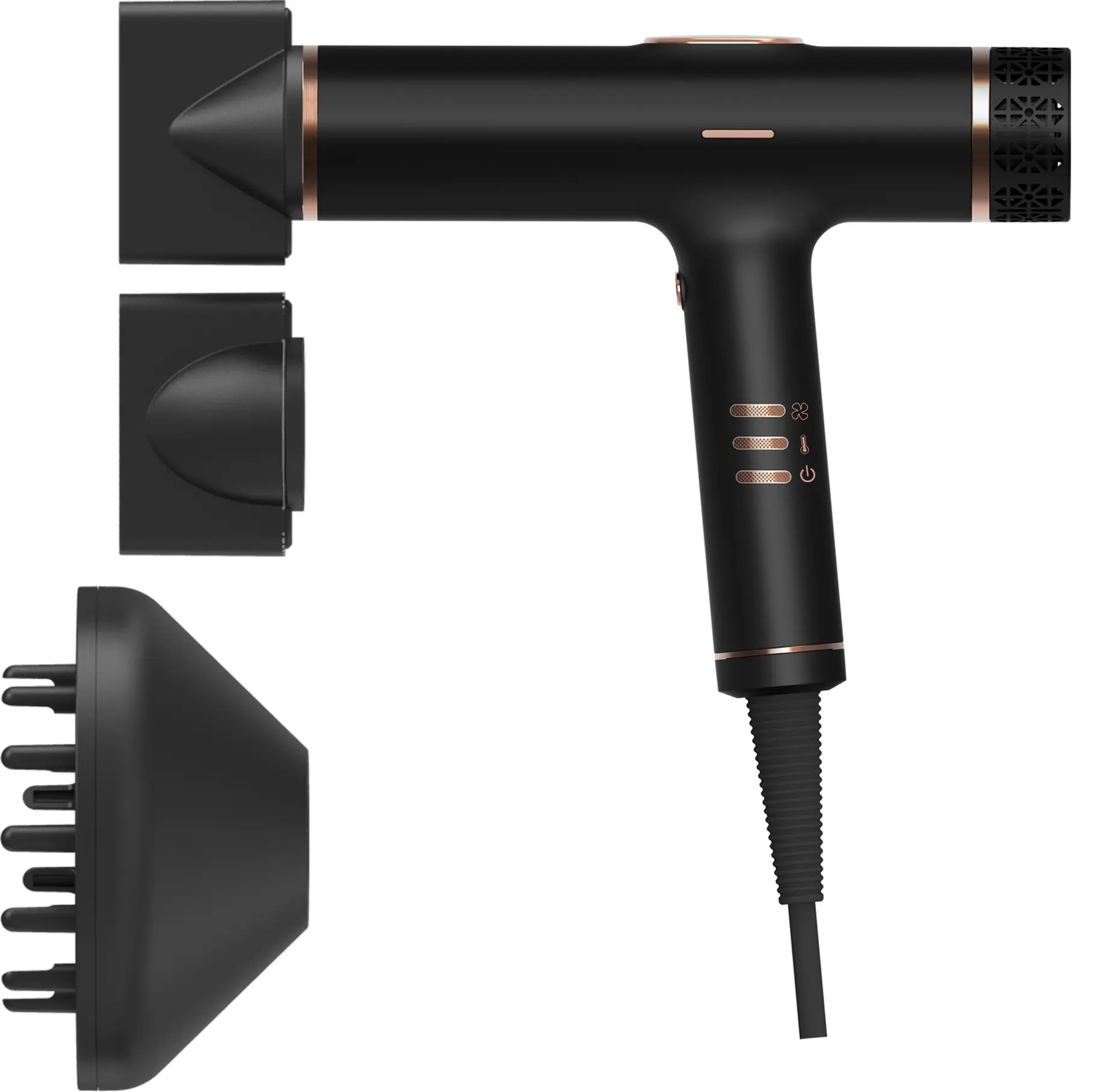 Custom Advanced Ionic Hair Dryer With Low Noise BLDC Motor, 110000 RPM
