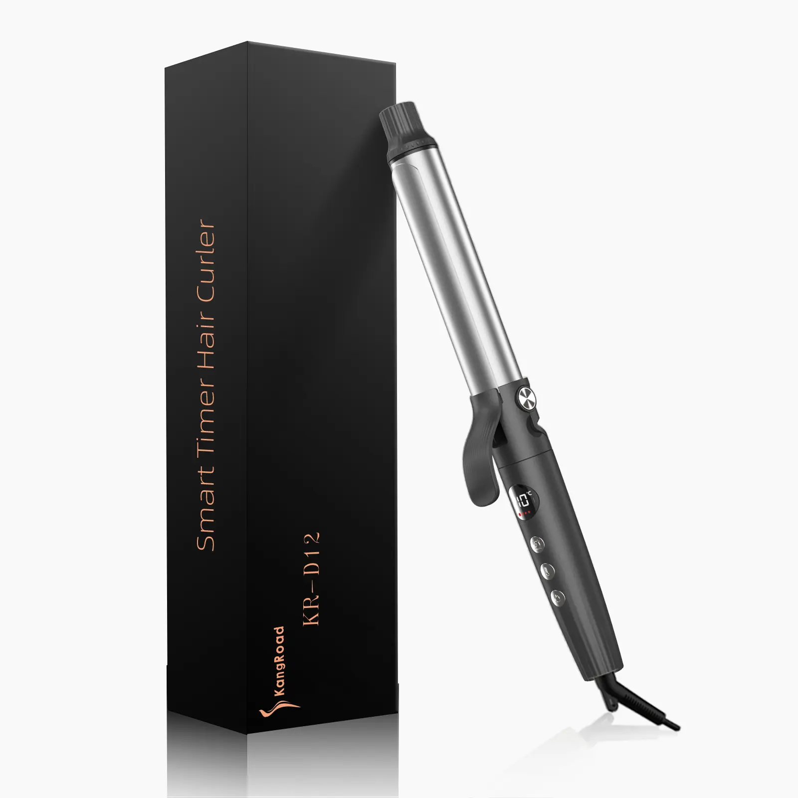 Custom Titanium Hair Curler 1.25-inch Curling Iron With Smart Timer
