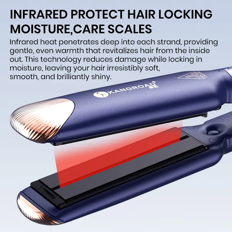 Custom Infrared Steam Hair Flat Iron with Fast Heat & Deep Hydration