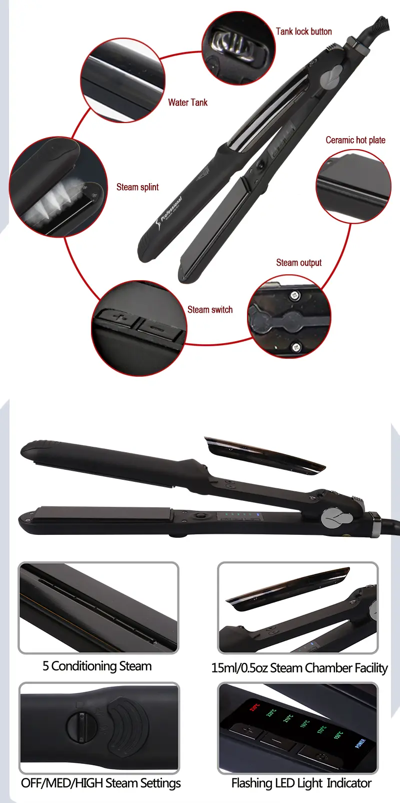 KR-088A Steam Straightener Detailed Presentation 05