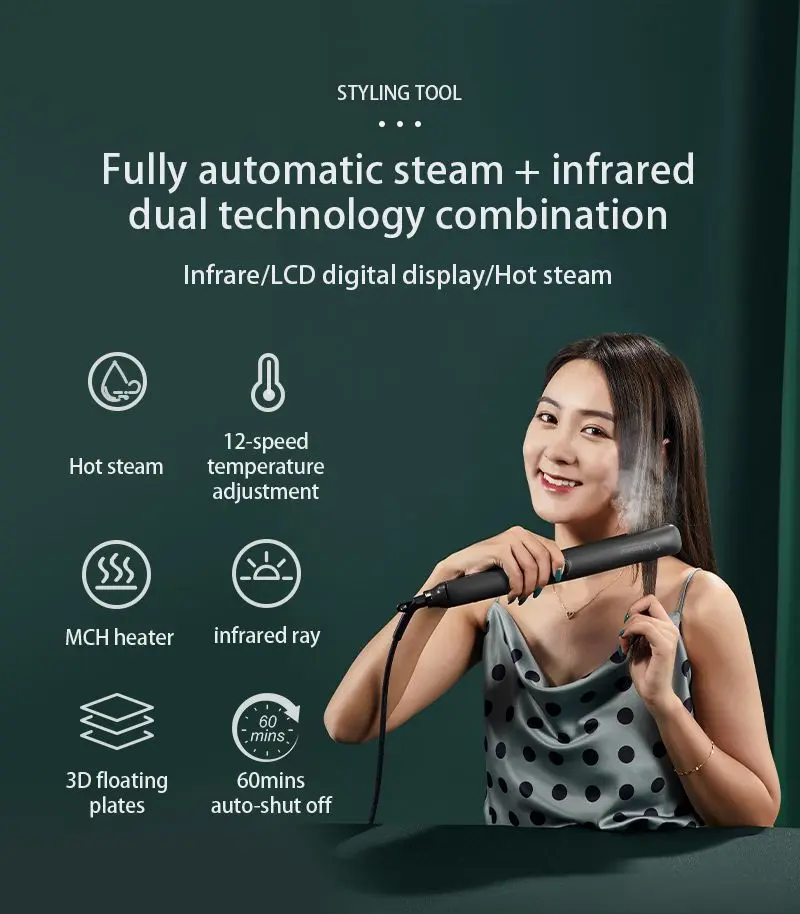 Steam Hair Straightener Detail 1