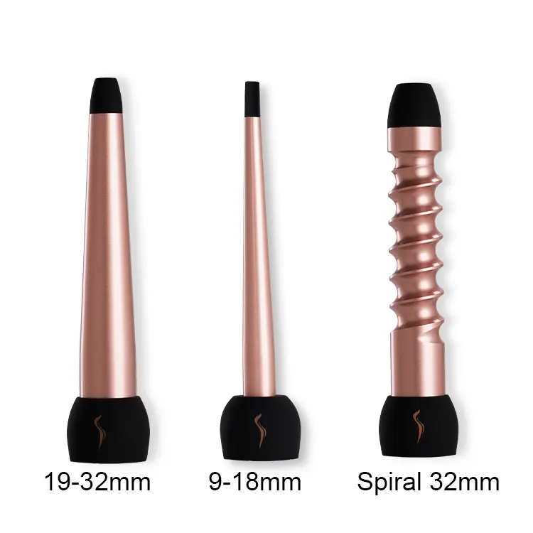 Custom 3 in 1 Curling Iron Set With Interchangeable Ceramic Barrel