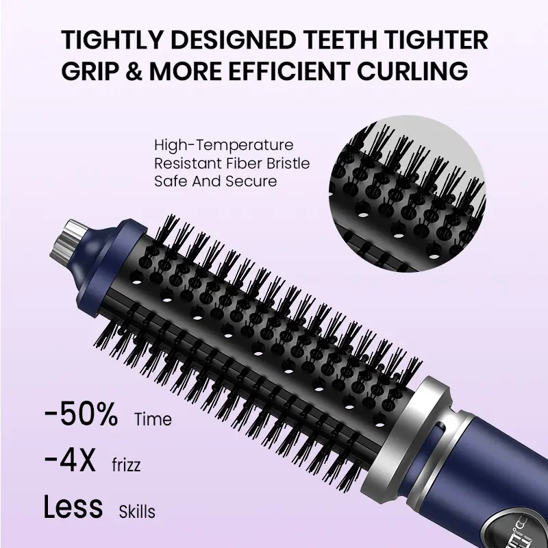 China Customized Portable cordless thermal brush with charger and Type-C Manufacturers, Factories